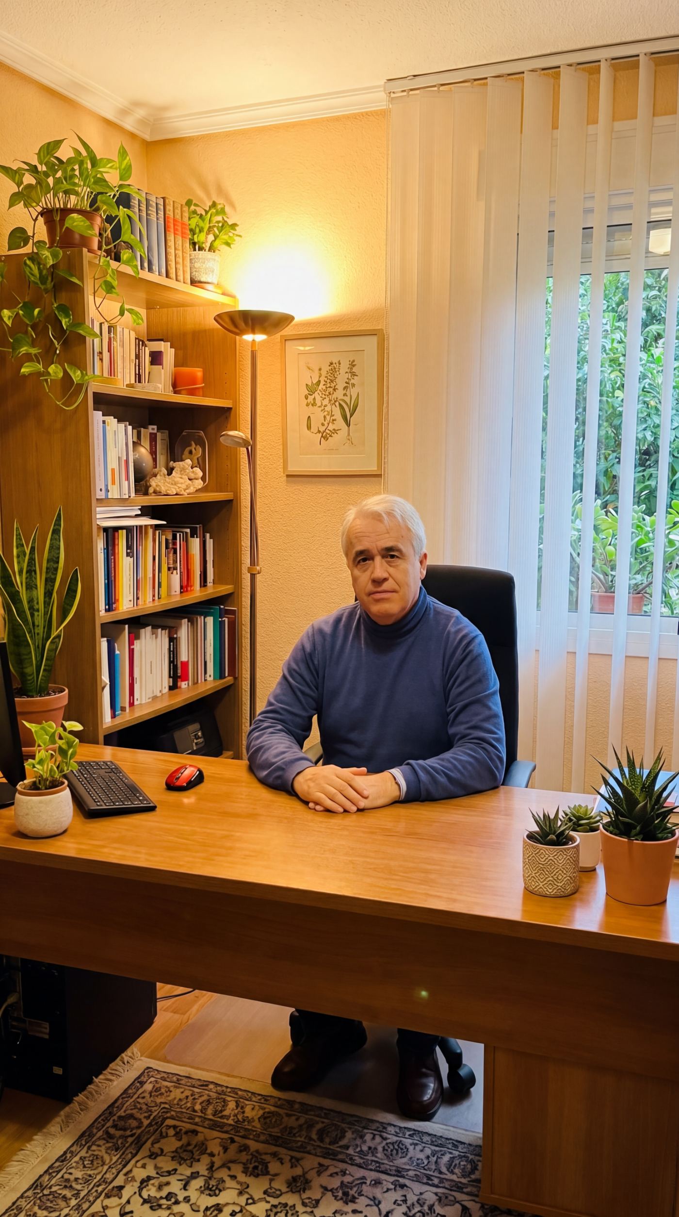 Nicolás Moreno en su despacho